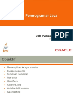 Pemrograman Dasar Java