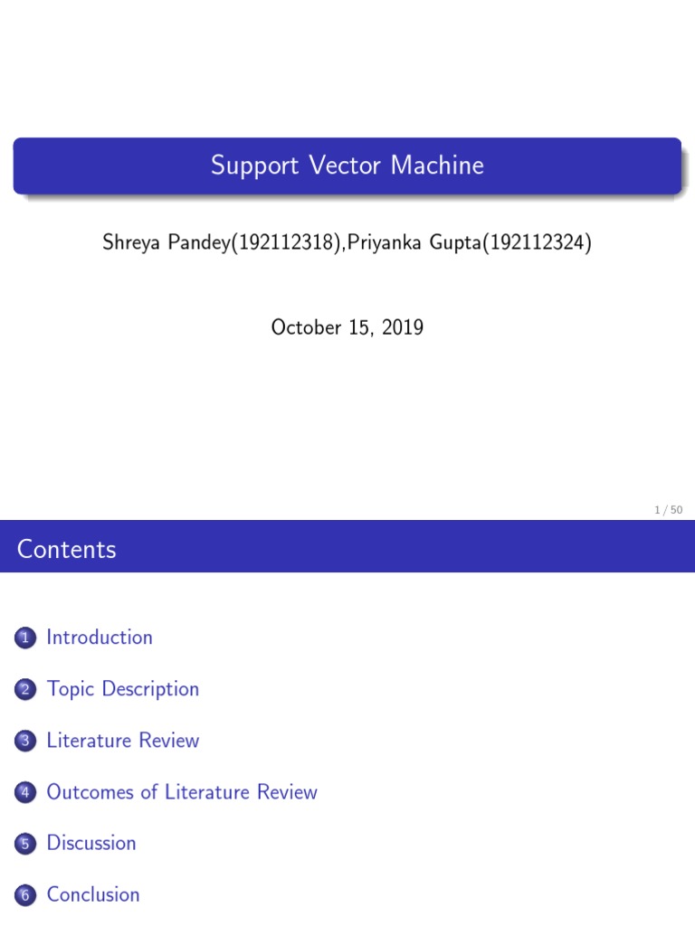 Support Vector Machine | PDF | Mathematical Optimization | Theoretical ...