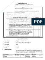 PSY 217 Counseling and Psychotherapy