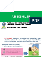 Asi Eksklusif: Fakultas Kedokteran Universitas Swadaya Gunung Jati Cirebon Rsud Waled Kab. Cirebon