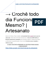 Crochê Todo Dia Funciona Mesmo? - Artesanato