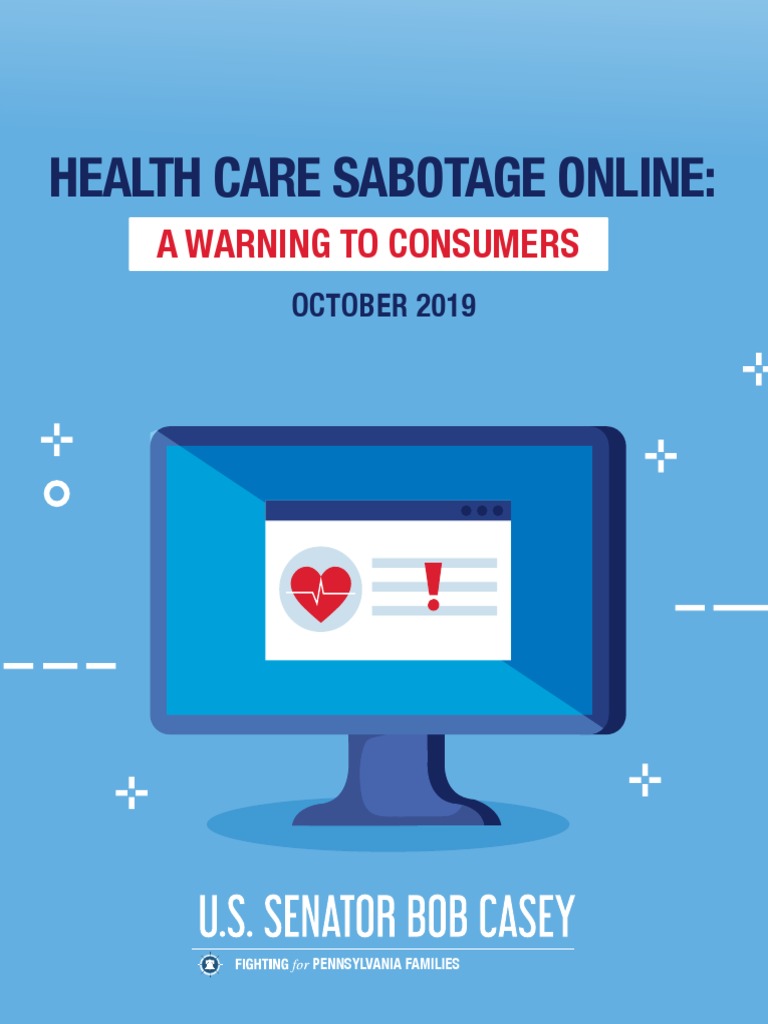 Senator Casey Health Care Sabotage Online PDF Patient Protection