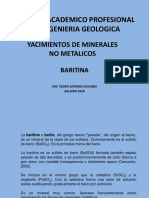 Baritina propiedades usos industrias