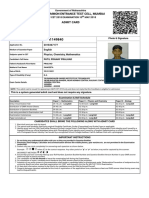 Mht-Cet 2018 Admit Card PDF