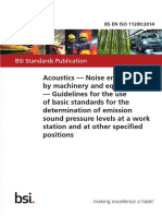 (BS en ISO 11200 - 2014) - Acoustics. Noise Emitted by Machinery and Equipment. Guidelines For The Use of Basic Standards For The Determination of Emission Sound Pressure Levels