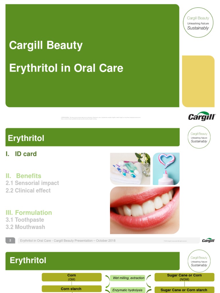 Erythritol OralCare External 30102018 | PDF | Tooth Enamel | Human Tooth