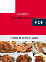 Clasificación de Los Platos