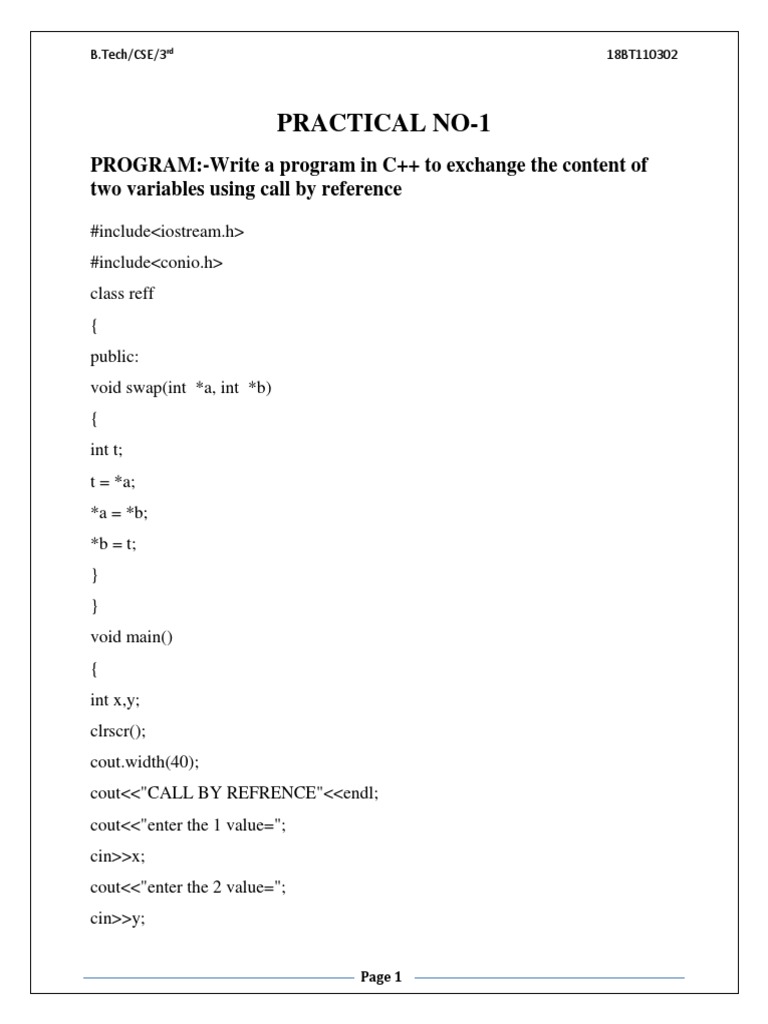 C++ Programming Practical Exercises | PDF | Subroutine | C++