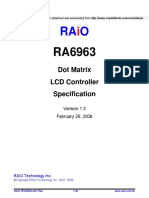 Dot Matrix LCD Controller Specification: February 26, 2008