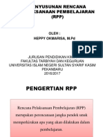 Penyusunan Rencana Pelaksanaan Pembelajaran (RPP) : Oleh: Heppy Okmarisa, M.PD