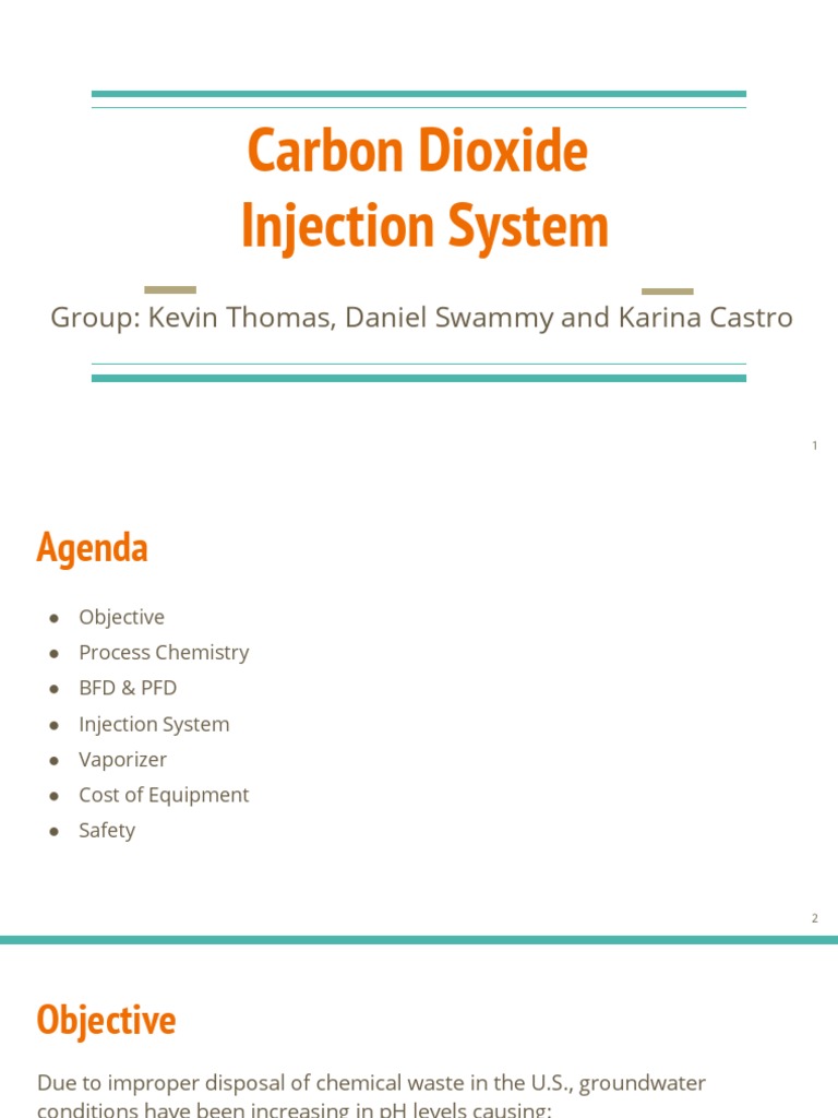 CO2 Injection System for Groundwater Treatment | PDF | Carbon Dioxide ...