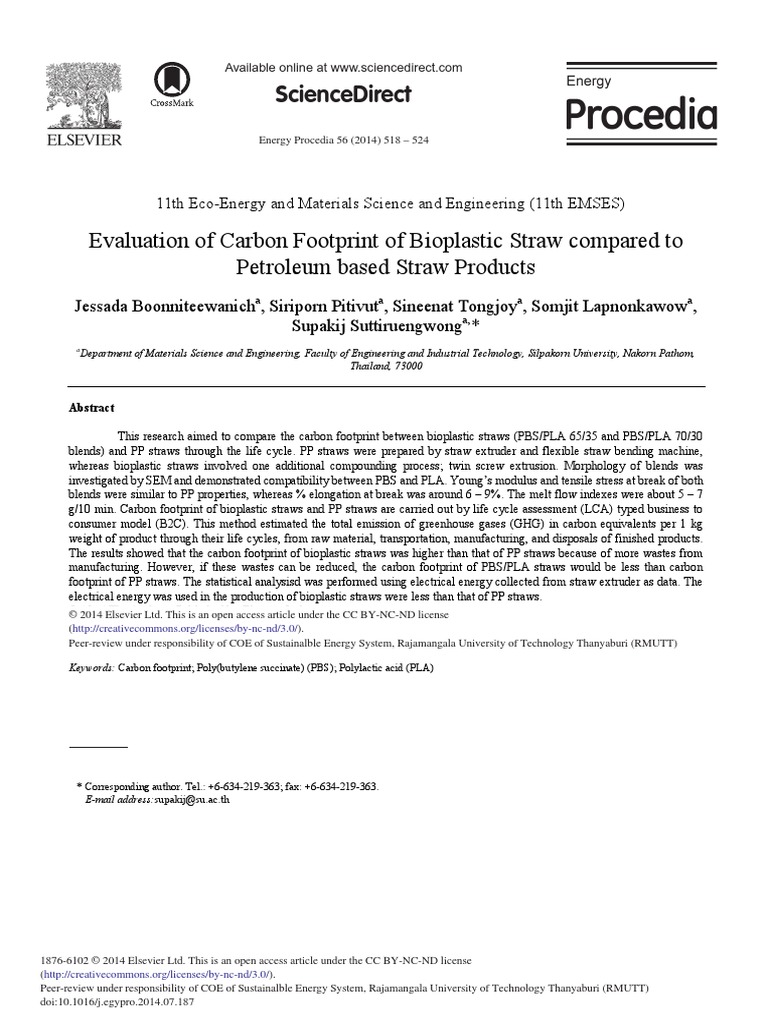 Biodegradable Products | PDF | Carbon Footprint | Life Cycle Assessment