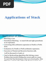 Application of Stacks