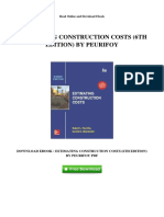 Estimating Construction Costs 6th Edition by P