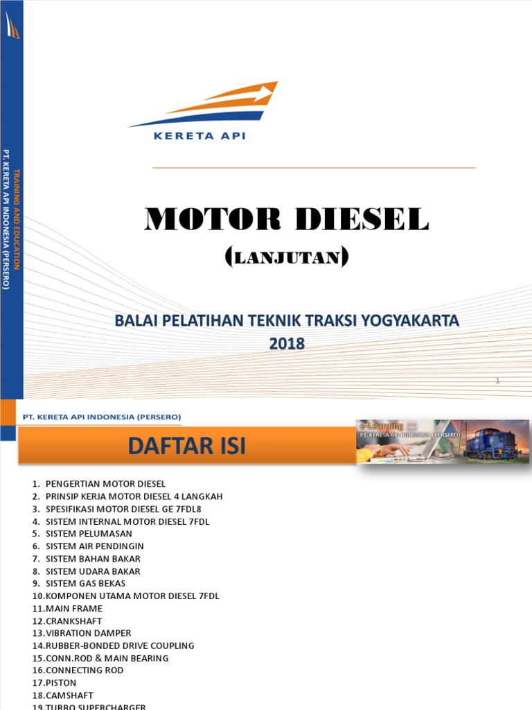 Spesifikasi dan Sistem GE 7FDL8 Diesel | PDF
