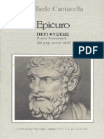 ΠΕΡΙ ΦΥΣΕΩΣ di Epicuro. Nuovi frammenti dal Pap. Ercol. 1420 (Raffaele Cantarella)