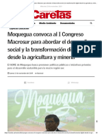Moquegua Convoca Al I Congreso Macrosur Para Abordar El Desarrollo Social y La Transformación Digital Desde La Agricultura y Minería - Caretas Nacional