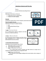 Introduction To Internet and Networks