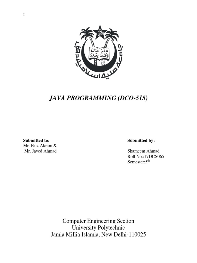 Java Programming Practical Record | PDF | Career & Growth | Computers