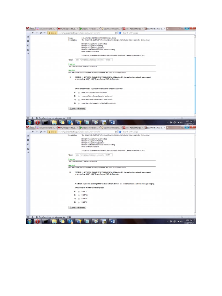 SolarWinds - Practice Qns | PDF | Router (Computing) | Computer Network