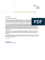 Speculative Cover Letter Template 2