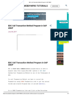 BDC Call Transaction Method Program in SAP ABAP