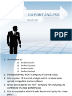 Du Pont Analysis: Himanshu Bahl