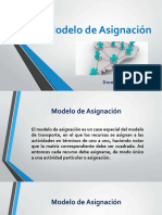 Modelo asignación mínimo costos