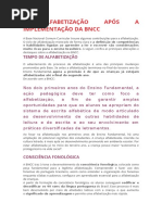 Alfabetização após a BNCC