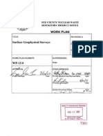 Surface Geophysical Surveys: Work Plan