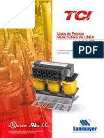 Lista de Precios Reactancias TCI Laumayer 2016