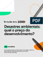 Redação Nota Mil - Descomplica - Desastres Ambientais