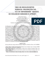 Bullying en Adolescentes Escolarizados PDF