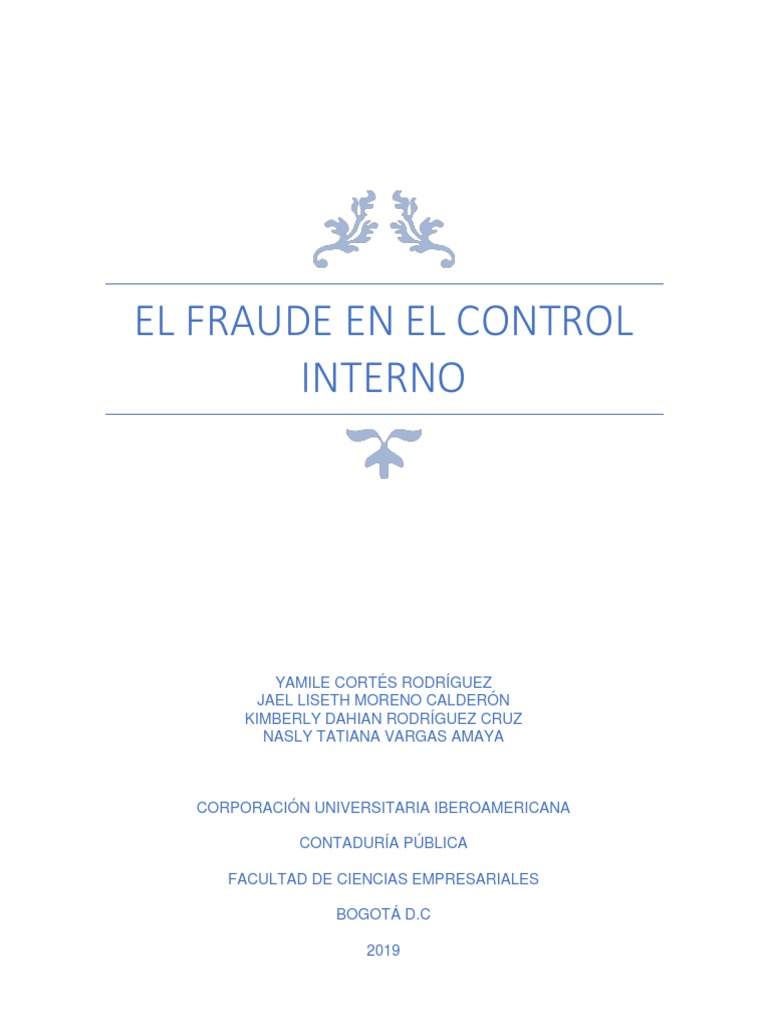 Fraude y Control Interno en CAMBRILLO | PDF | Economias | Business