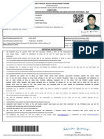 Admit Card: Araksha Bhavan Block-Dj, Sector-Ii, Salt Lake City, Kolkata-700 091
