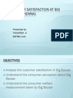 Consumer Satisfaction at Big Bazaar