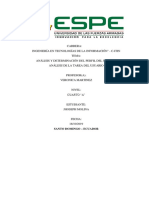 Análisis y Determinación Del Perfil Del Usuario Análisis de La Tarea Del Usuario