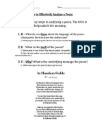 How To Effectively Analyze A Poem There Are 3 Key Steps in Analyzing A Poem. The Trick Is To Use The KEY To Help Unlock The Meaning. K