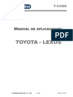 T Code Toyota Lexus SP