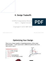 Design Tradeoffs: 6.004x Computation Structures Part 1 - Digital Circuits