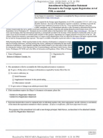 Amendment To Registration Statement Pursuant To The Foreign Agents Registration Act of 1938, As Amended