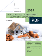 Trabajo Práctico Maquinarías - Etapas de La Construcción de Una Vivienda