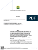 Decisão TRE-GO que cassou o diploma de Marco Túllio Pinto da Silva