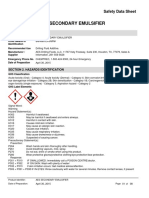 Aes Secondary Emulsifier: Safety Data Sheet