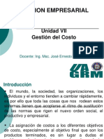 Unidad VII Gesti n de Costo