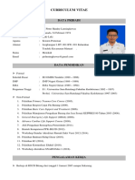 Curriculum Vitae: Data Pribadi