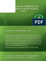 Programa de Gobierno Del Movimiento Tercer Sistema