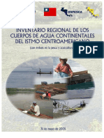 Inventario regional de los cuerpos de agua continentales del istmo y centroamerica