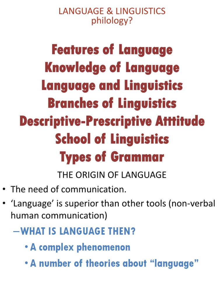 Language and Linguistics Overview | PDF | Linguistics | Speech