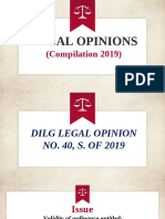 Legal Opinion Compilation